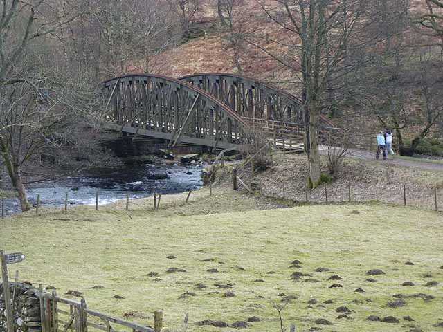 The old railway path above the River Greta near Keswick