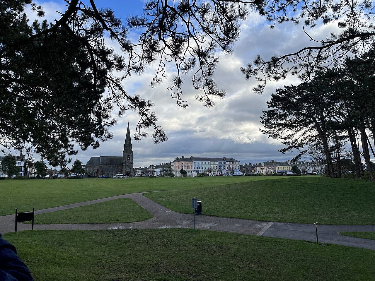 Silloth Green and the splash park, Silloth