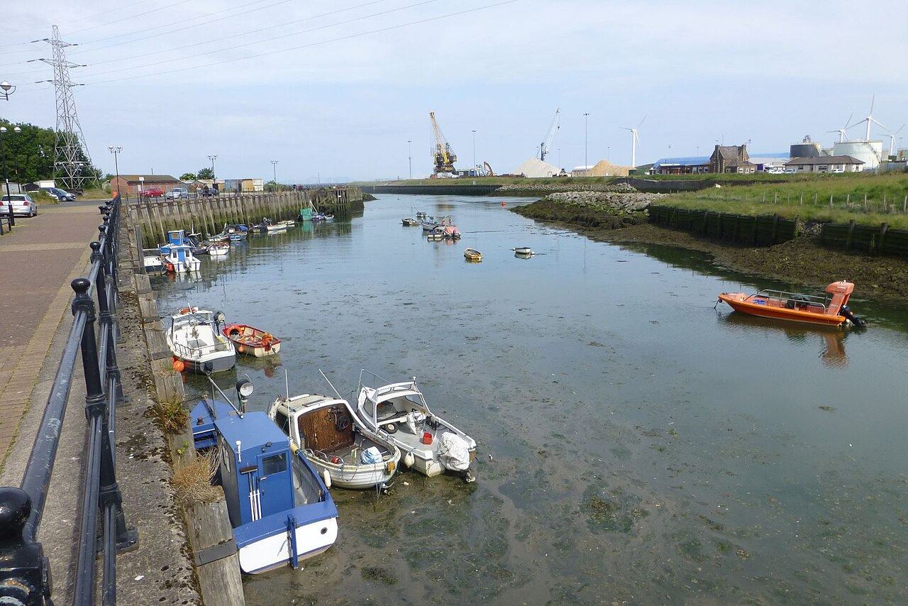 Workington harbour and the Derwent estuary
