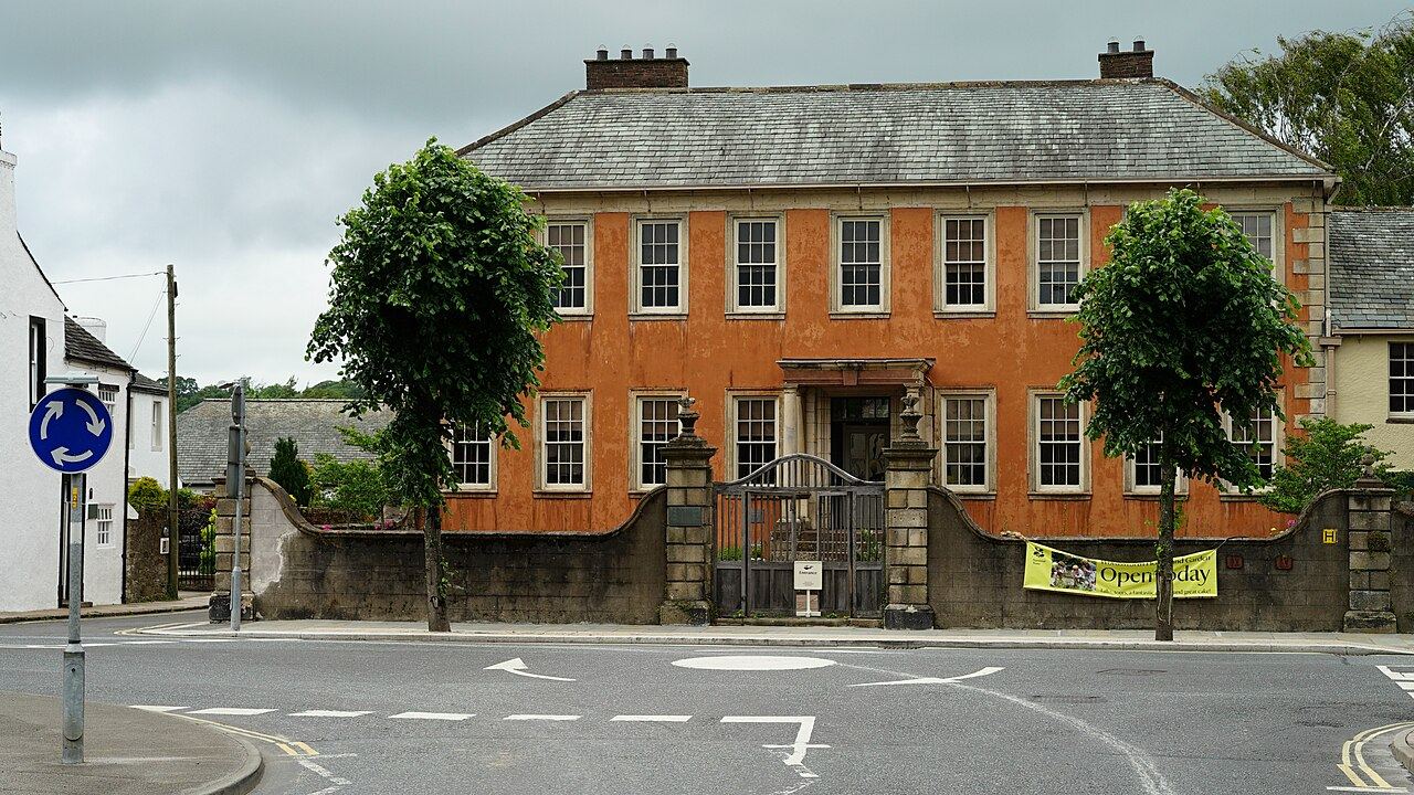 The plain Georgian front of Wordsworth House on Cockermouth's Main Street
